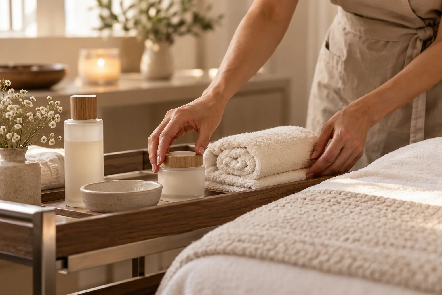 Preparazione di un trattamento benessere